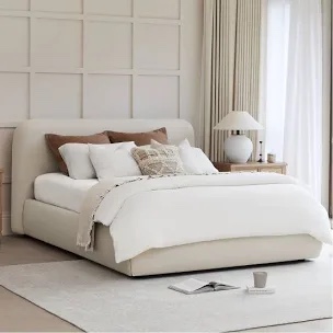 Bella upholstered platform bed slats
