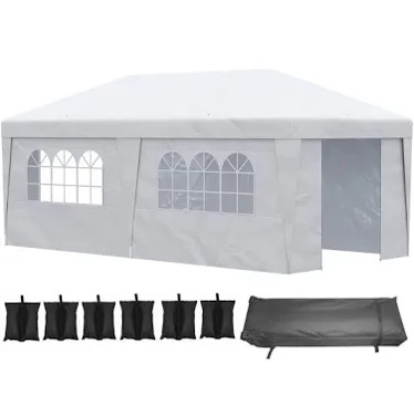 Outsunny 6 foot poles and accessory pieces for tent  