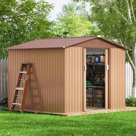 Jaxpety 8' x 8' Metal Storage Shed
