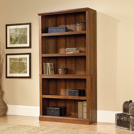 Sauder 5 shelf bookcase Washington cherry finish