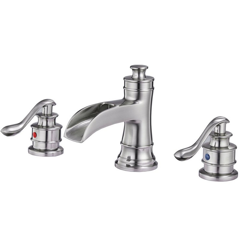 8-16 Inch 3 Holes 2 Handle Widespread Bathroom Sink Faucet 8556N-S