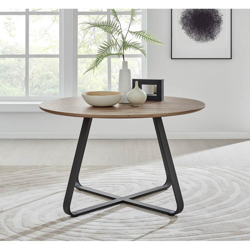 Chowchilla Luxury Round Dining Table - Modern Industrial Style (Table top only)