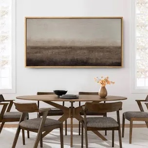 Serene Horizon Minimalist Landscape Modern Art