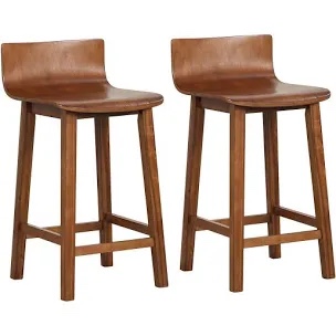 Itsuko  Wood 24.5'' Counter Stool