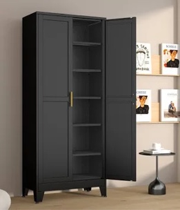 Winston Porter Modern Freestanding Wardrobe Armoire with Two Door