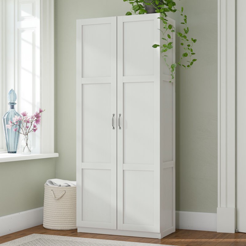 Elborough Armoire white (missing a box 1/2)