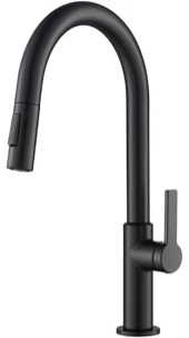 oletto single handle pull-down kitchen faucet