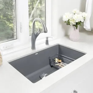 precis silgranit 32" super single undermount kitchen sink