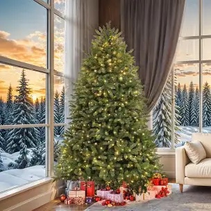 Easy Set-Up Lighted Christmas Tree