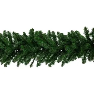 Balsam pine, artificial Christmas garland unlit