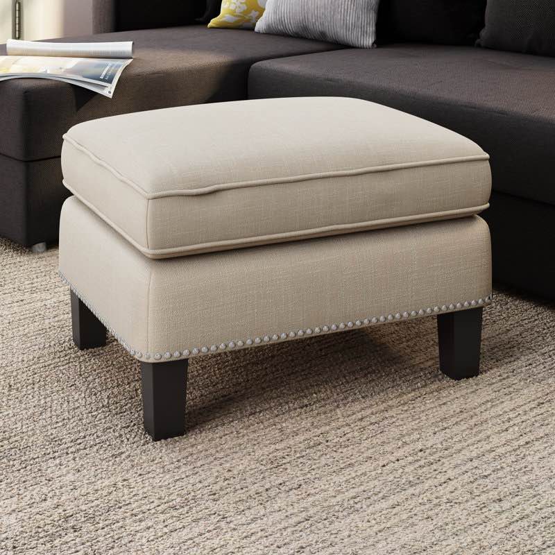 Damien 26” wide rectangle ottoman