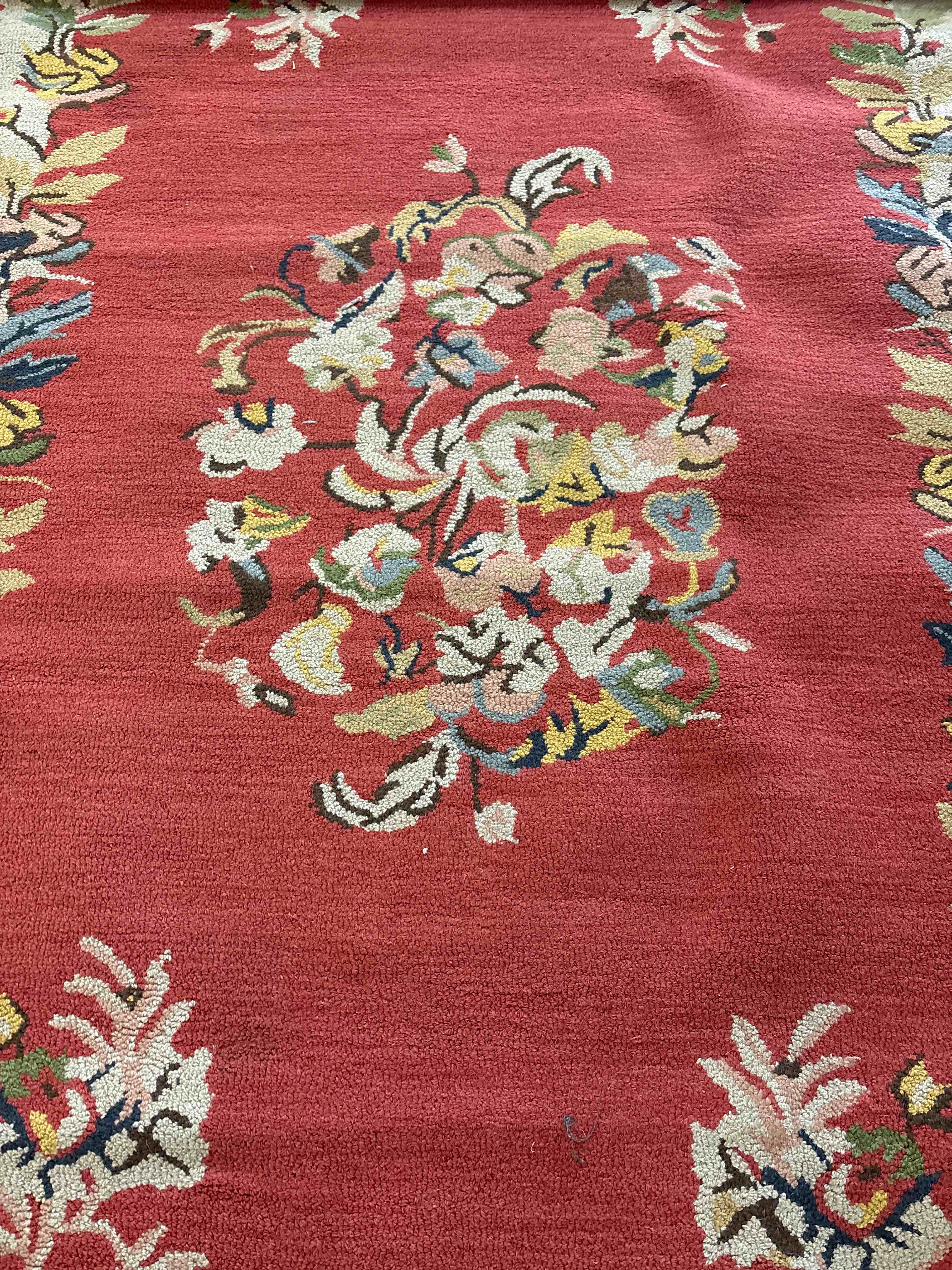 Modern Abstract Area Rug – Hand-Tufted Wool Carpet with Vintage Persian-Inspired Carpet for Living Room or Bedroom – Contemporary Floor Rug for Living Room, Bedroom & Office 5x8