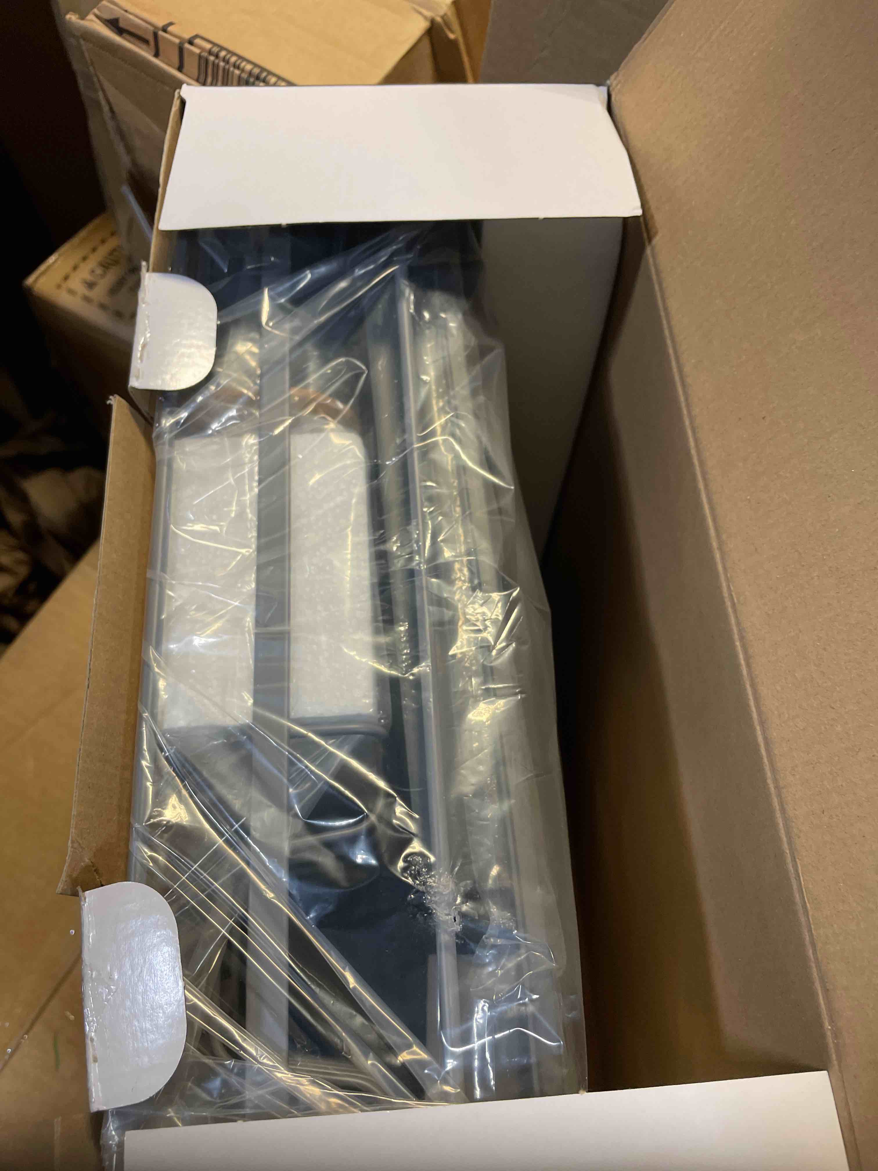 Condition photo showing New/Like New for Kitsure Extendable Dish Drying Rack, Large Drying Dish Rack with Cutlery & Cup Holders, Multifunctional Dish Racks for Counter with Drainage, 18.2"-25.7" L x 12.9" W, Grey