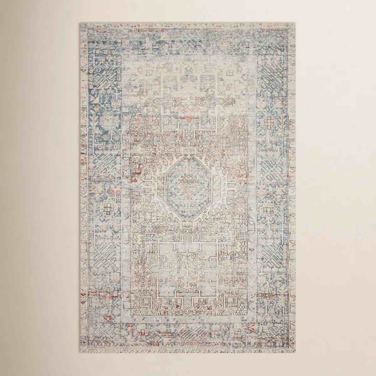 Condition photo showing Good Condition for Chris Loves Julia x Loloi Jules Oriental Natural/Ocean Area Rug