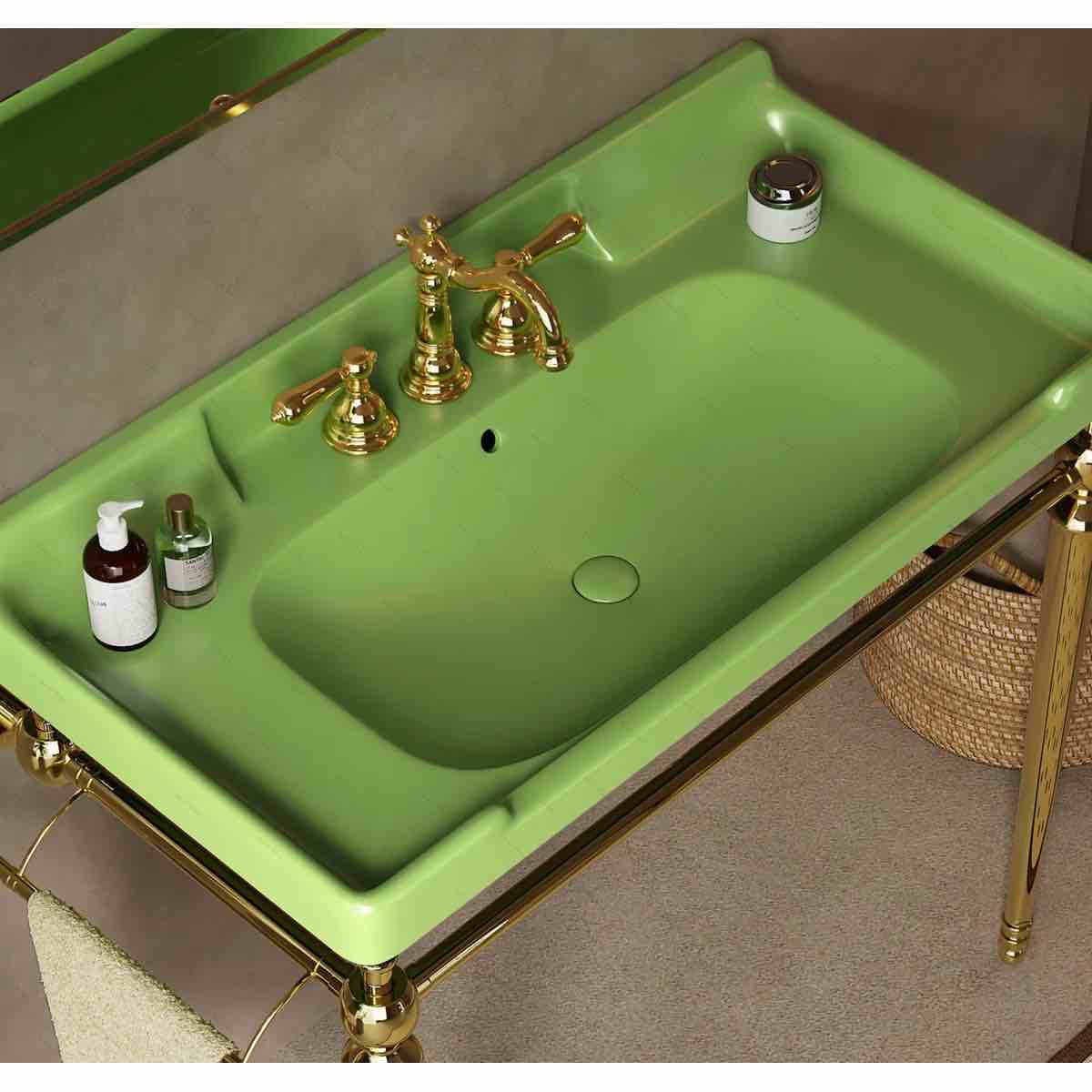 VICI 36" Bathroom Basin Ceramic with 3 pre-drilled hole, TOP ONLY