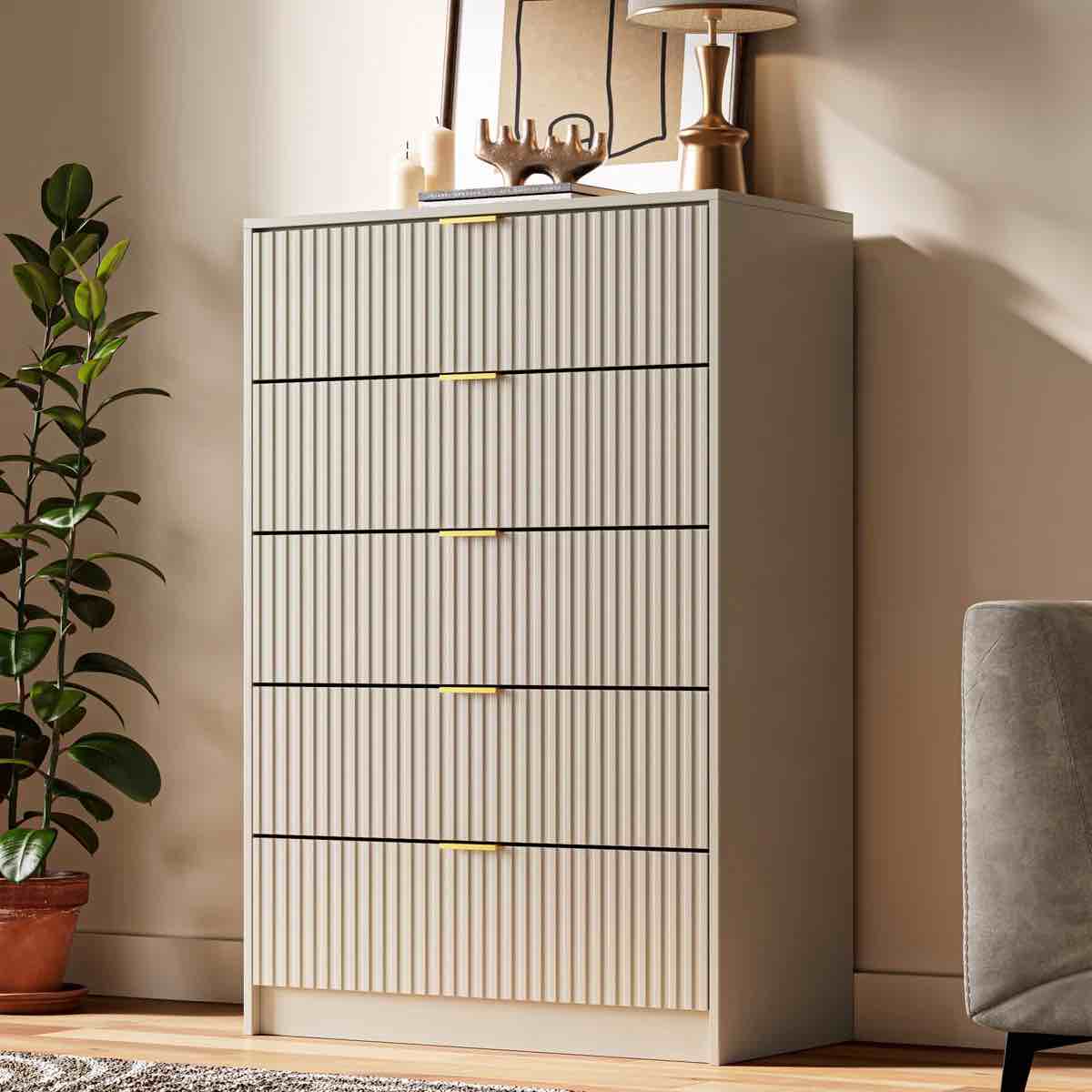 5 - Drawer Dresser, 47.2" H By Ebern Designs