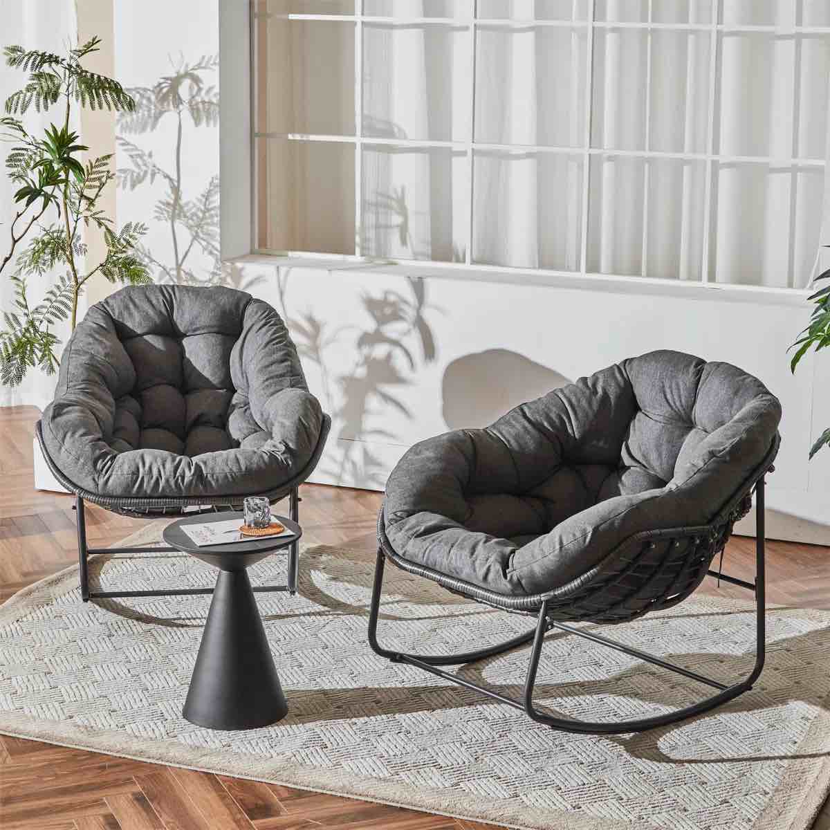 Cini Wicker Outdoor Chair (Set of 2) By Dakota Fields