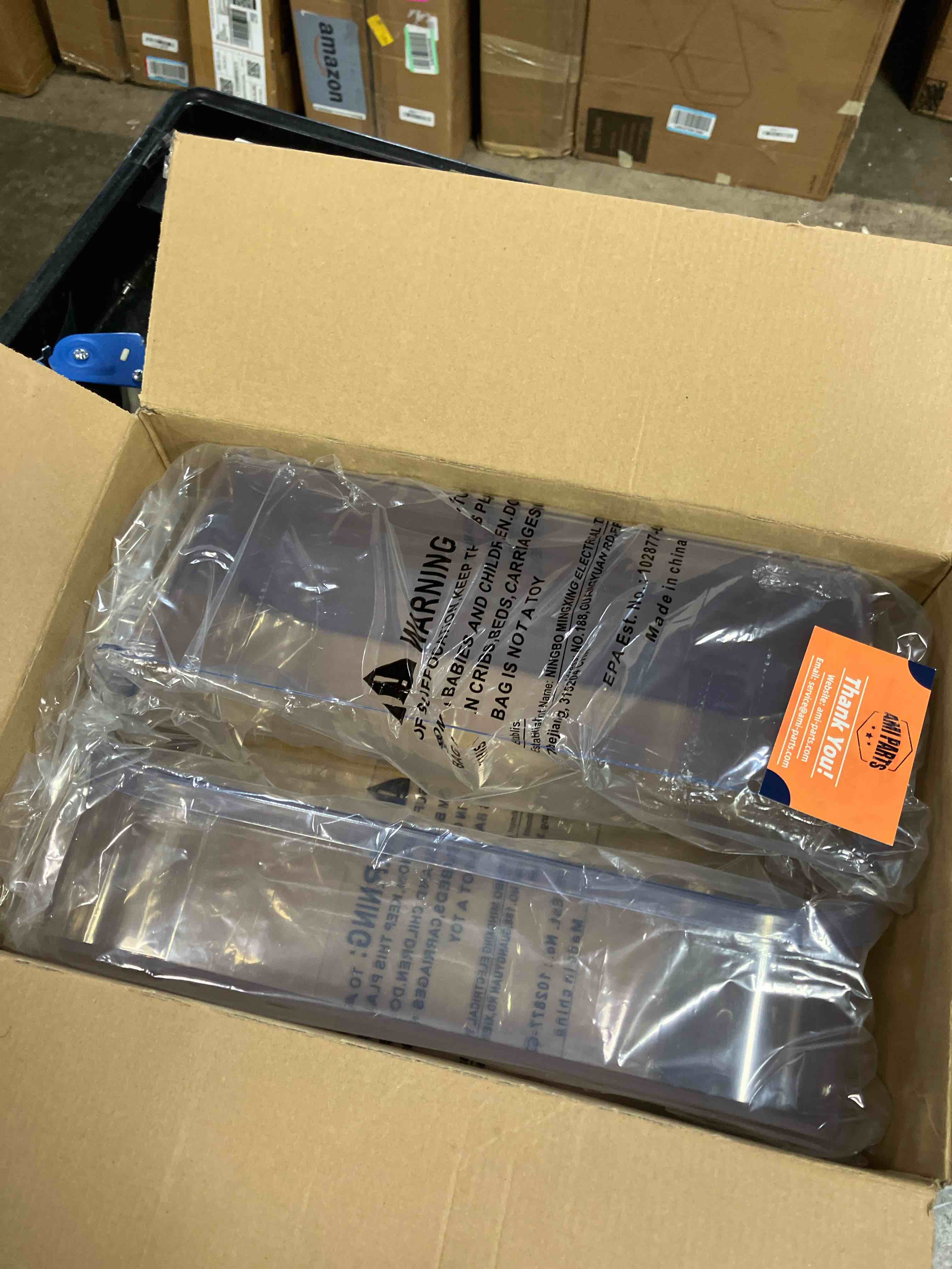 Condition photo showing New/Like New for 2 PACK Upgraded 240356402 Refrigerator Door Bin Replacement for Frigi.daire Refrigerator Door Shelf Parts LFSS2612TF0 LFSS2612TE0 FFSS2615TE0 Door Shelf Shelves By AMI PARTS (Length 15.38")