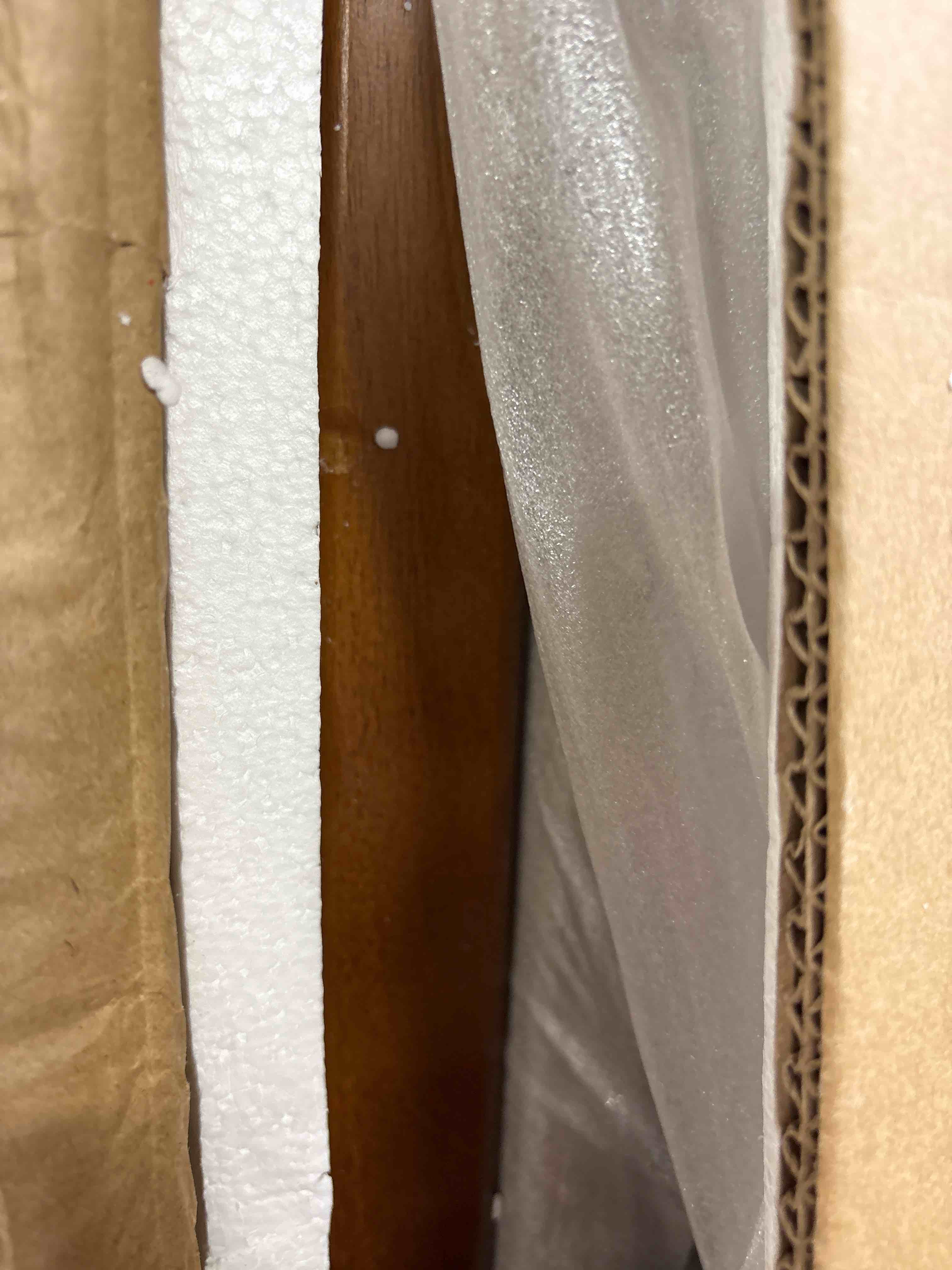 Condition photo showing Good Condition for Bifrost 100% Solid Acacia Wood Platform Bed With Tall Headboard And Footboard, Mid-Century Art Deco Design, No Box Spring Needed, Sturdy Slat Support, Scratch & Water-Resistant By Red Barrel Studio®