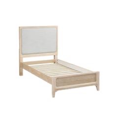 Condition photo showing Good Condition for Upholstered Panel Twin Bed headboard only