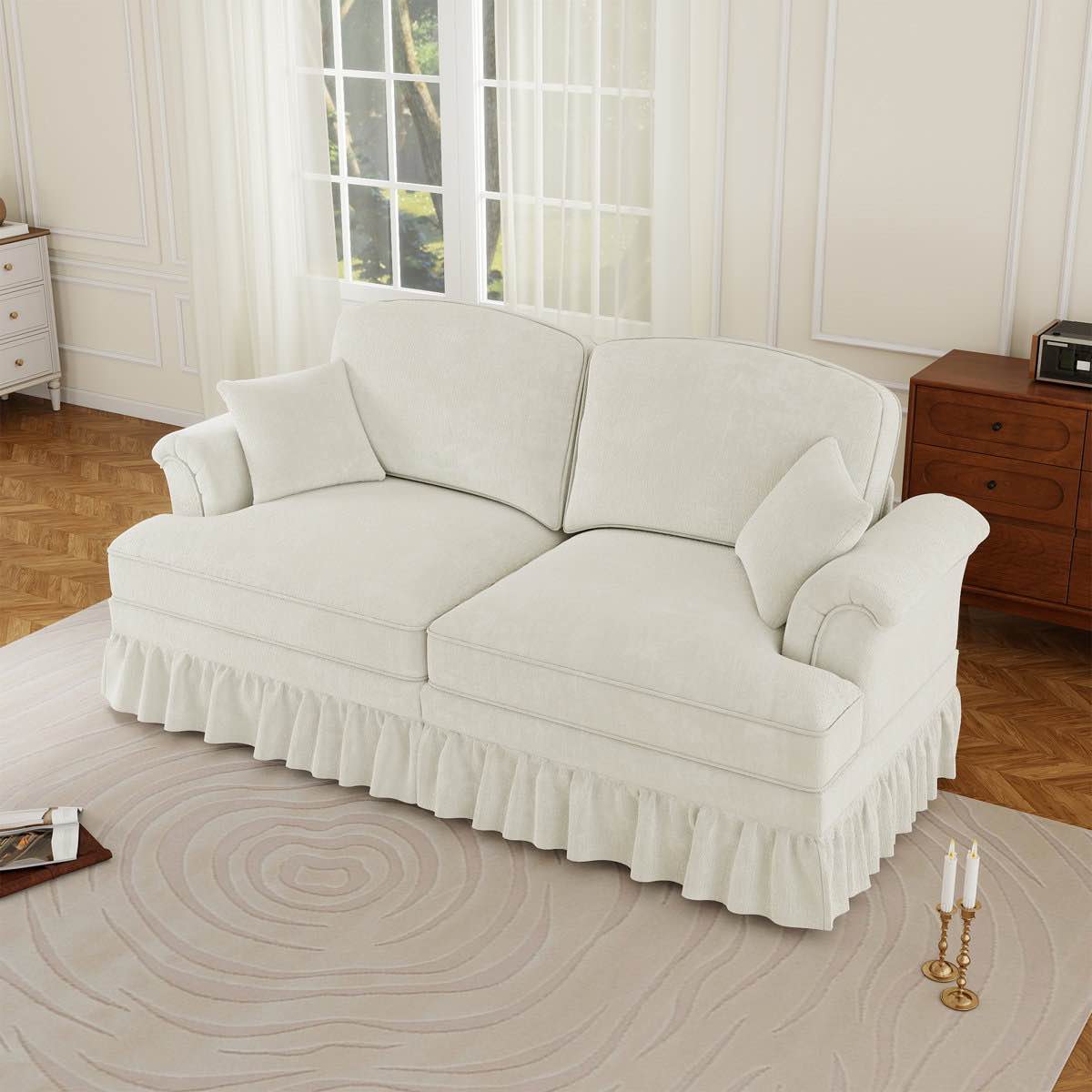 Mid Century Oversized Large Two Seater Sofa By Red Barrel Studio