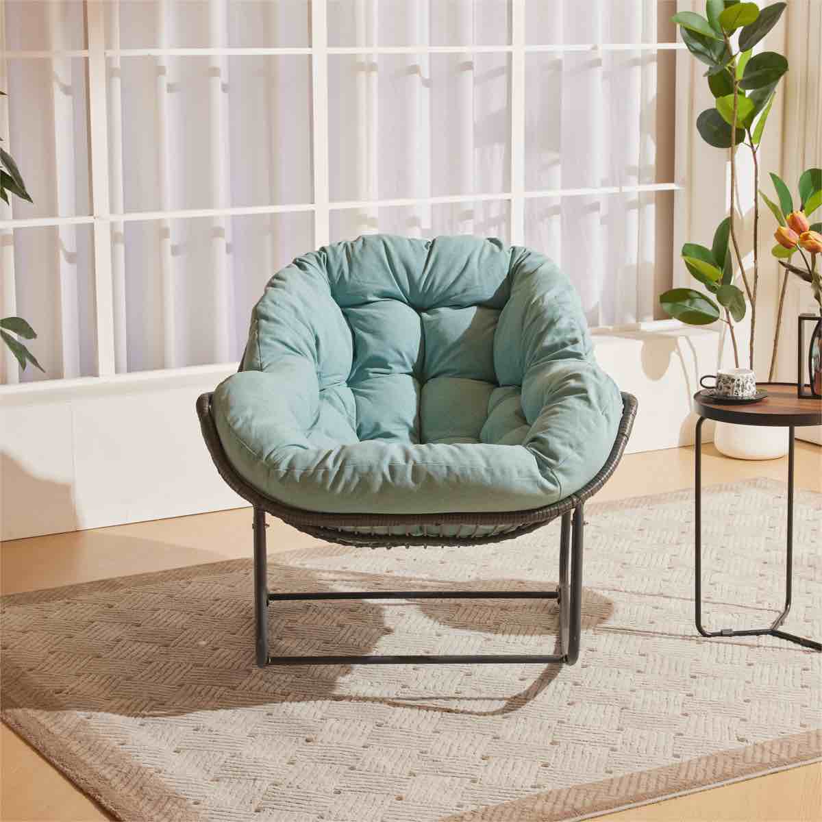 Condition photo showing New/Like New for Cadynce Powder Coated Steel Outdoor Chair By Wildon Home®