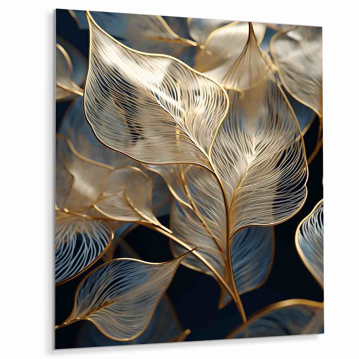 Condition photo showing New/Like New for Golden Ginkgo Biloba Leaves - Leaves Wall Art Print By Mercer41
