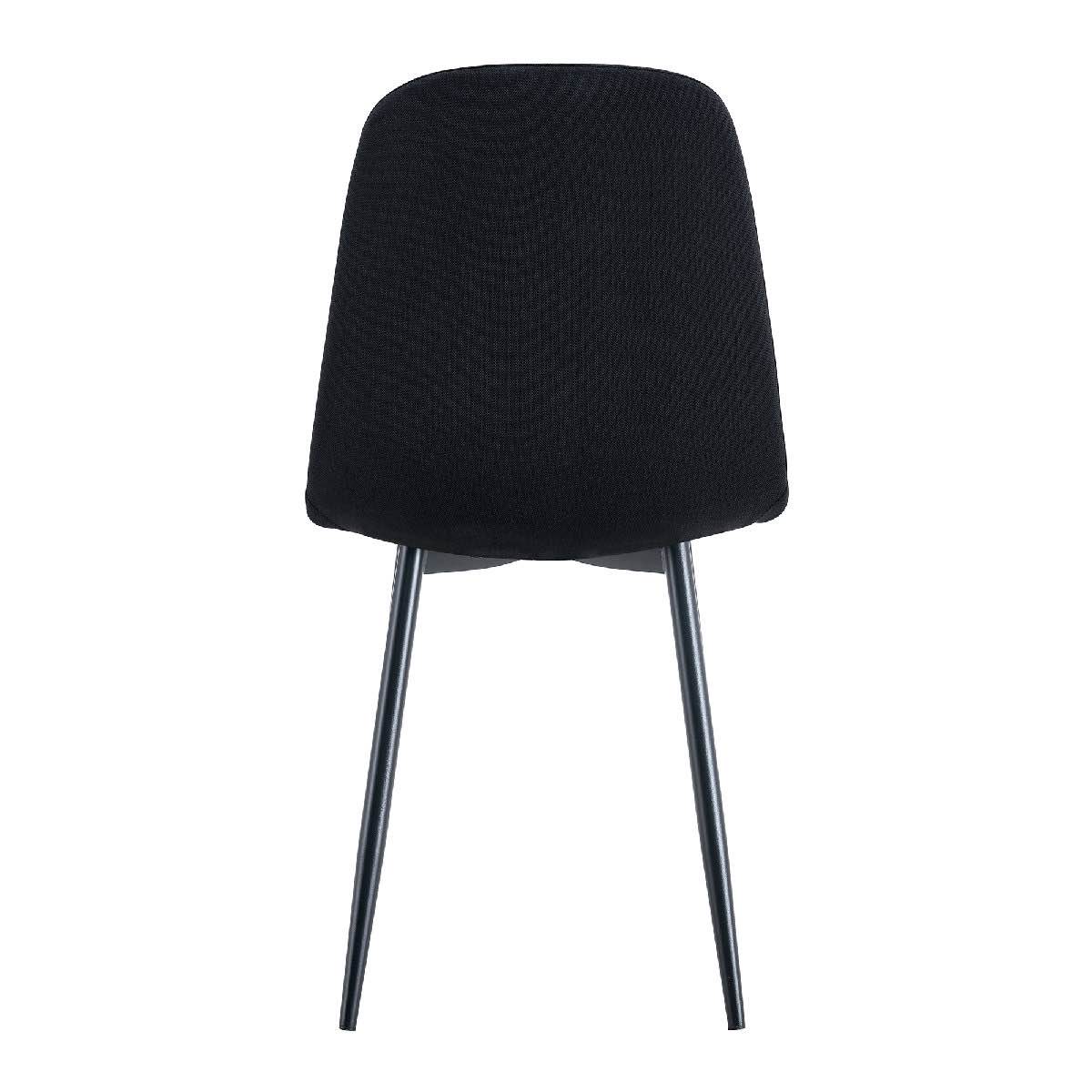 Condition photo showing Good Condition for Elegant Set Of 2 Linen-Cotton Dining Chairs With High Resilience, Metal Legs, Ideal For Modern Interiors