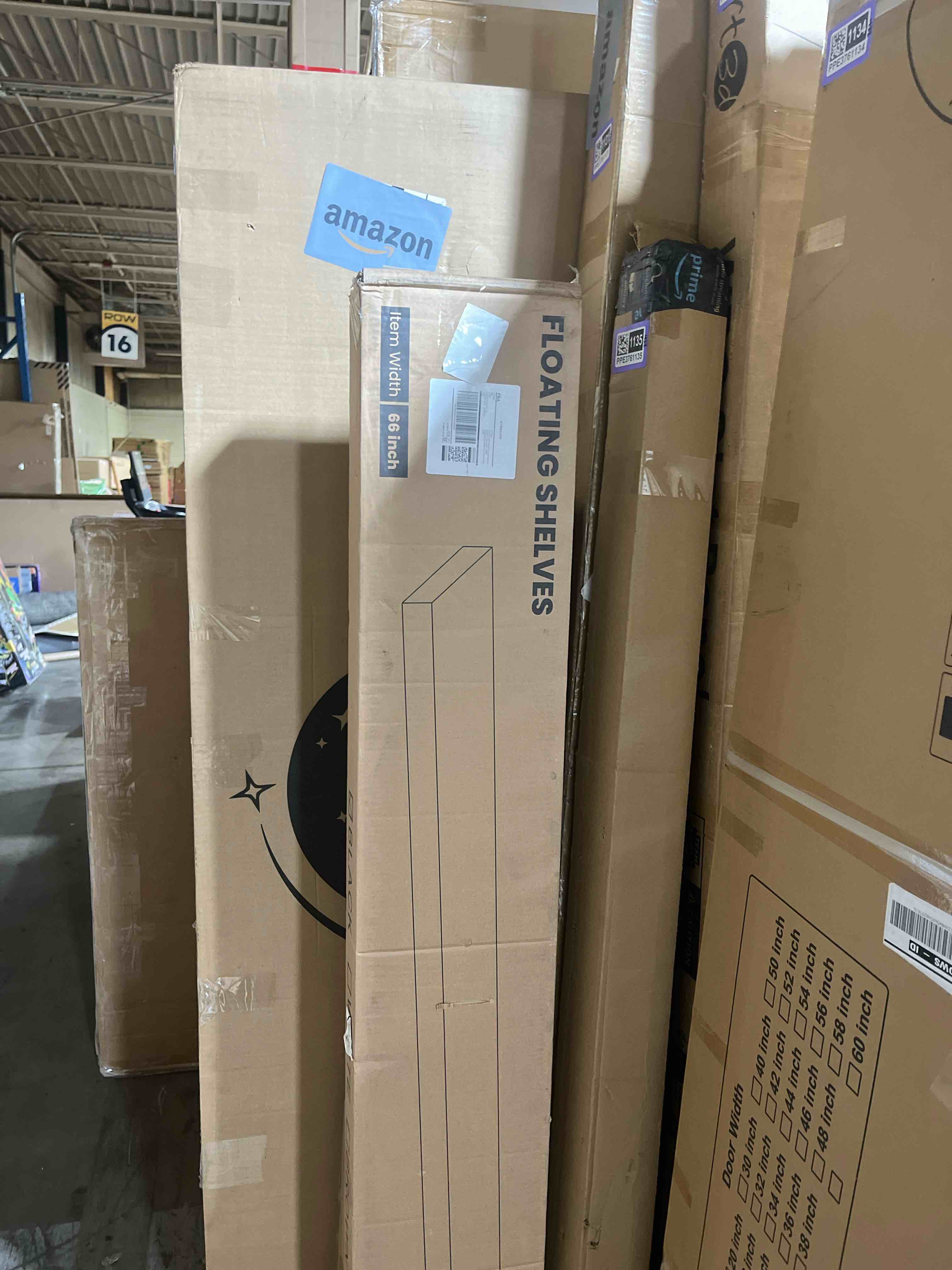 Condition photo showing New/Like New for Fun Memories 66 Inch Fireplace Mantel Shelf with Invisible Bracket, 8 Inch Deep Floating Shelf for Living Room, Kitchen, Farmhouse, Black