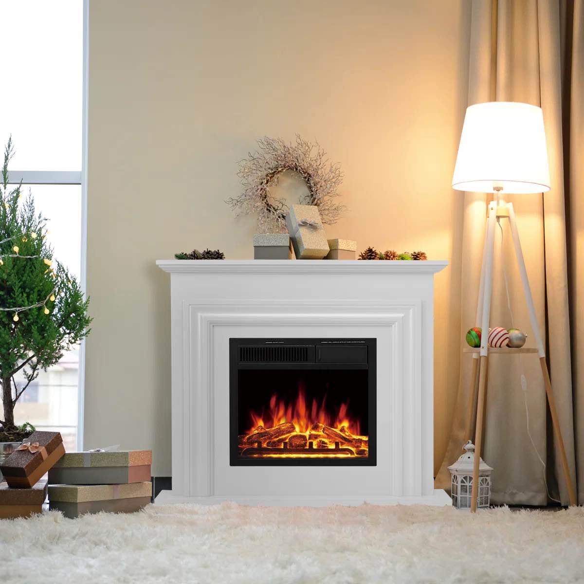 35.35“ Electric Fireplace with Remote Control