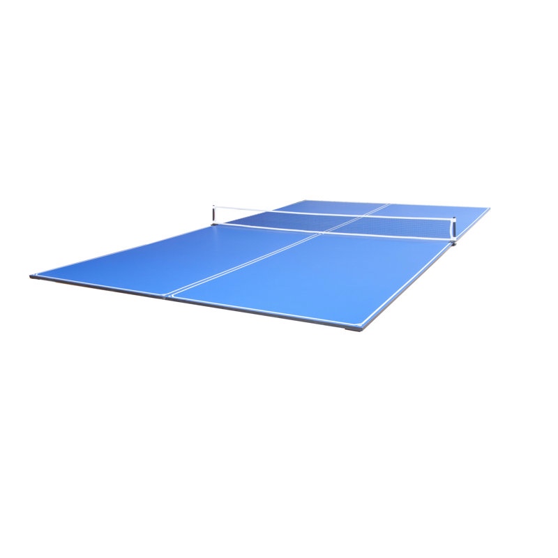 JOOLA Tetra 4-Piece Table Tennis Table Conversion Top - Includes Ping Pong Net Set - Conversion Top for Pool Tables and Billiards (Corner chipped)