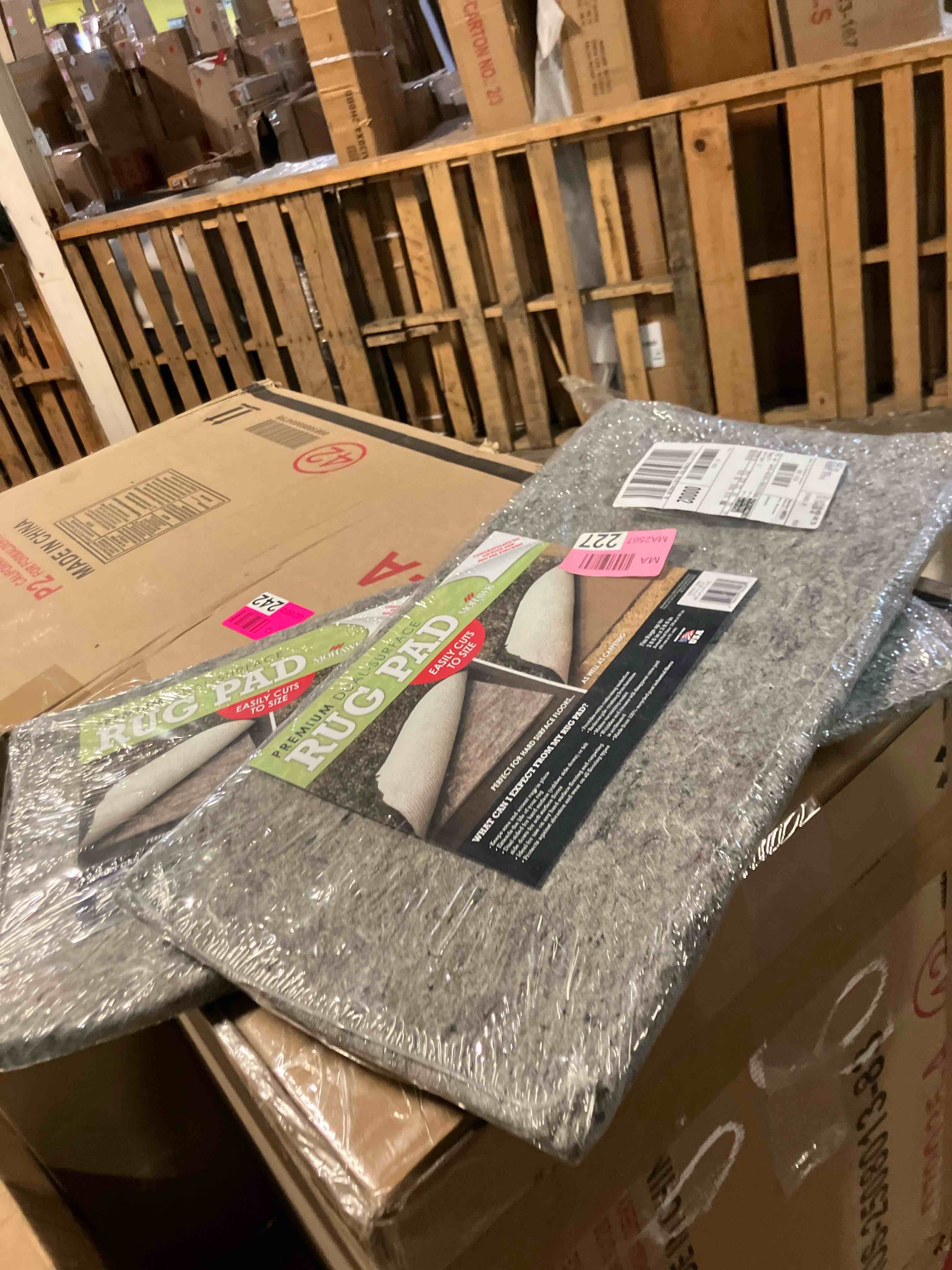 Condition photo showing New/Like New for mohawk home supreme dual-surface 1/4 in. rug pad, grey, 2x3 ft