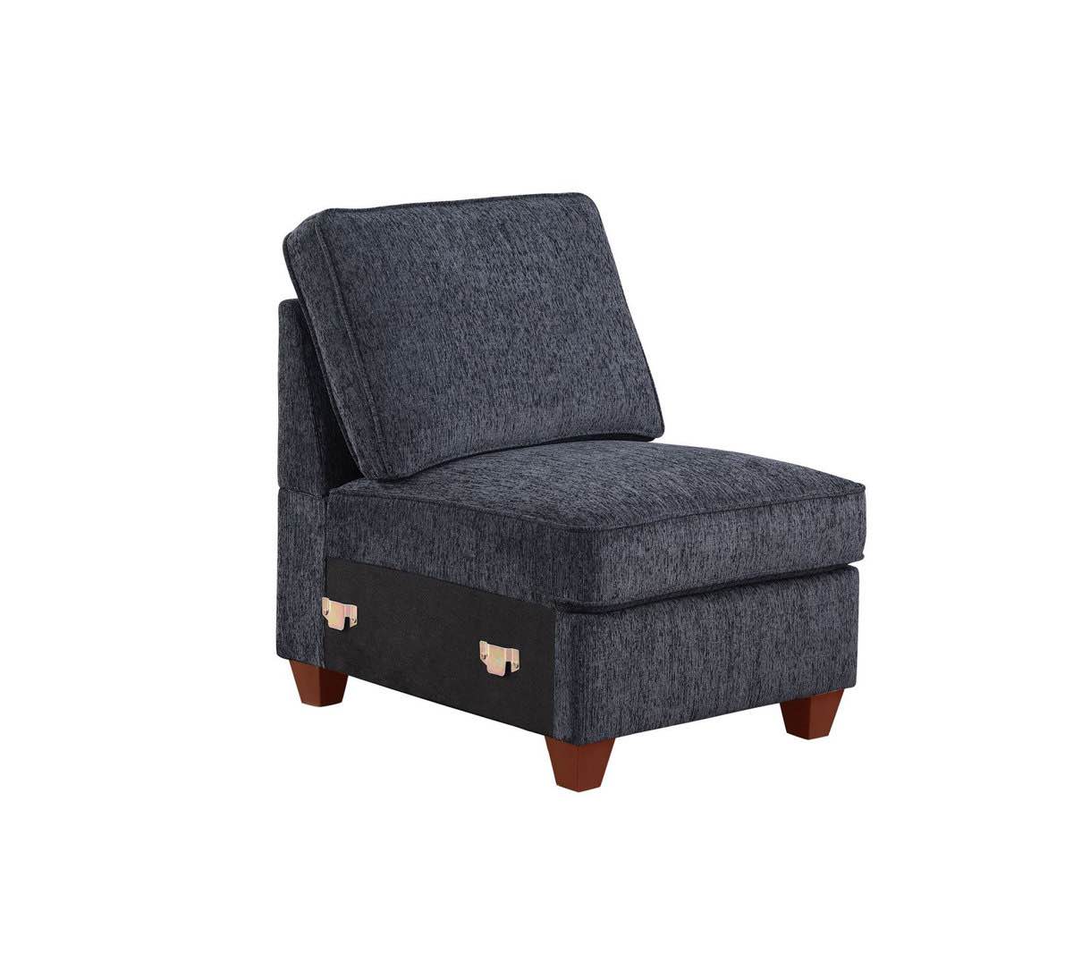 26" w armless chair single seat module for modular sectional sofa