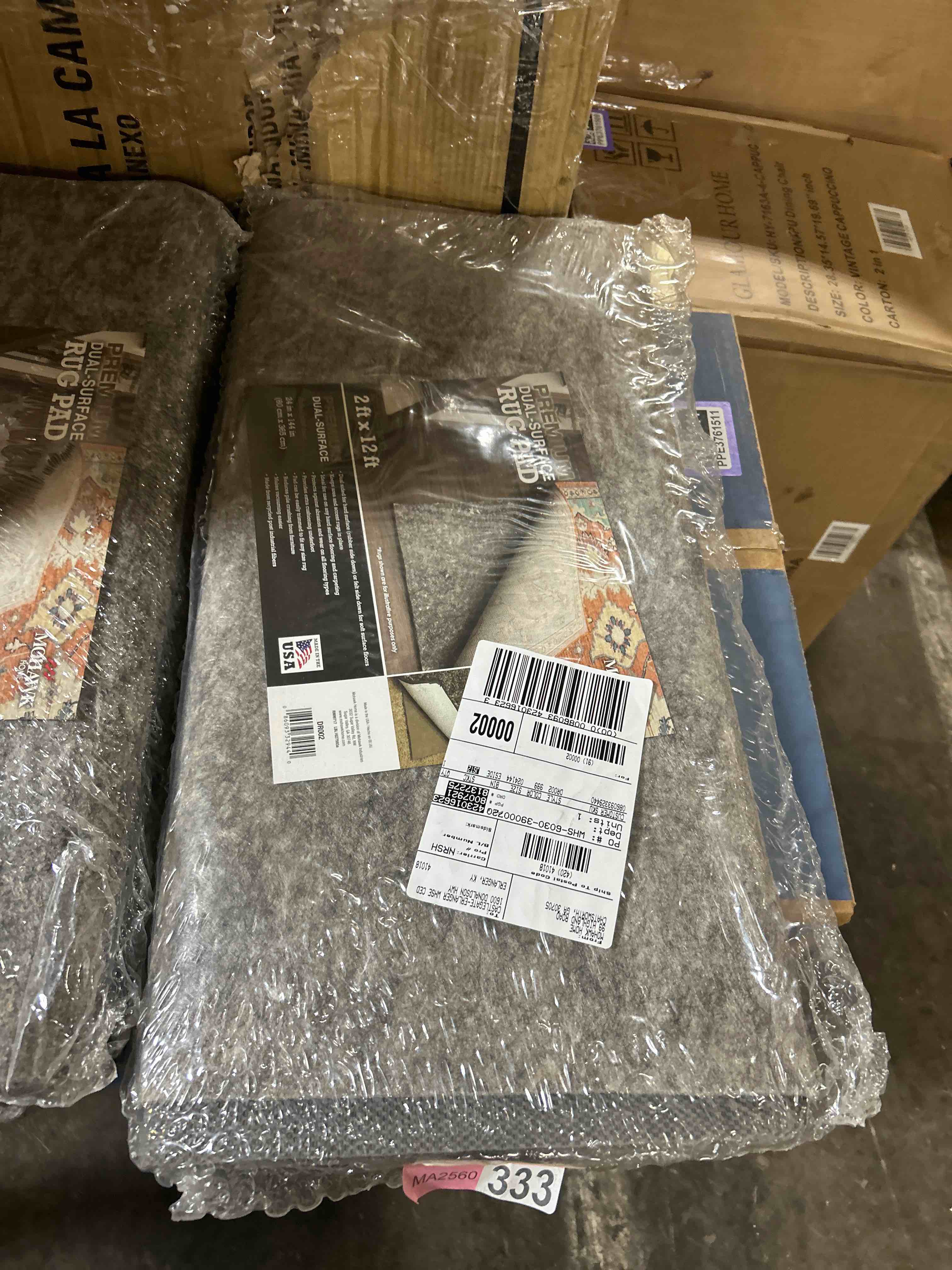 Condition photo showing New/Like New for bagail felt and natural rubber backing rug pads 1/4” thick, 2 x 10 ft non slip carpet gripper keep rugs in place, under area rug protective cushioned pads, carpet runners, hardwood floors protection 10' x 2' (rectangular) 1/4" thick