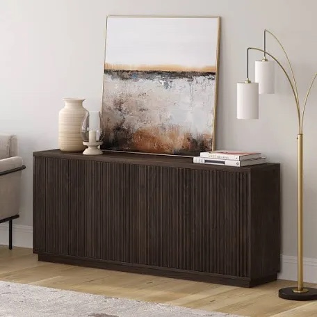 BUFFET CABINET IN ALDER BROWN FINISH