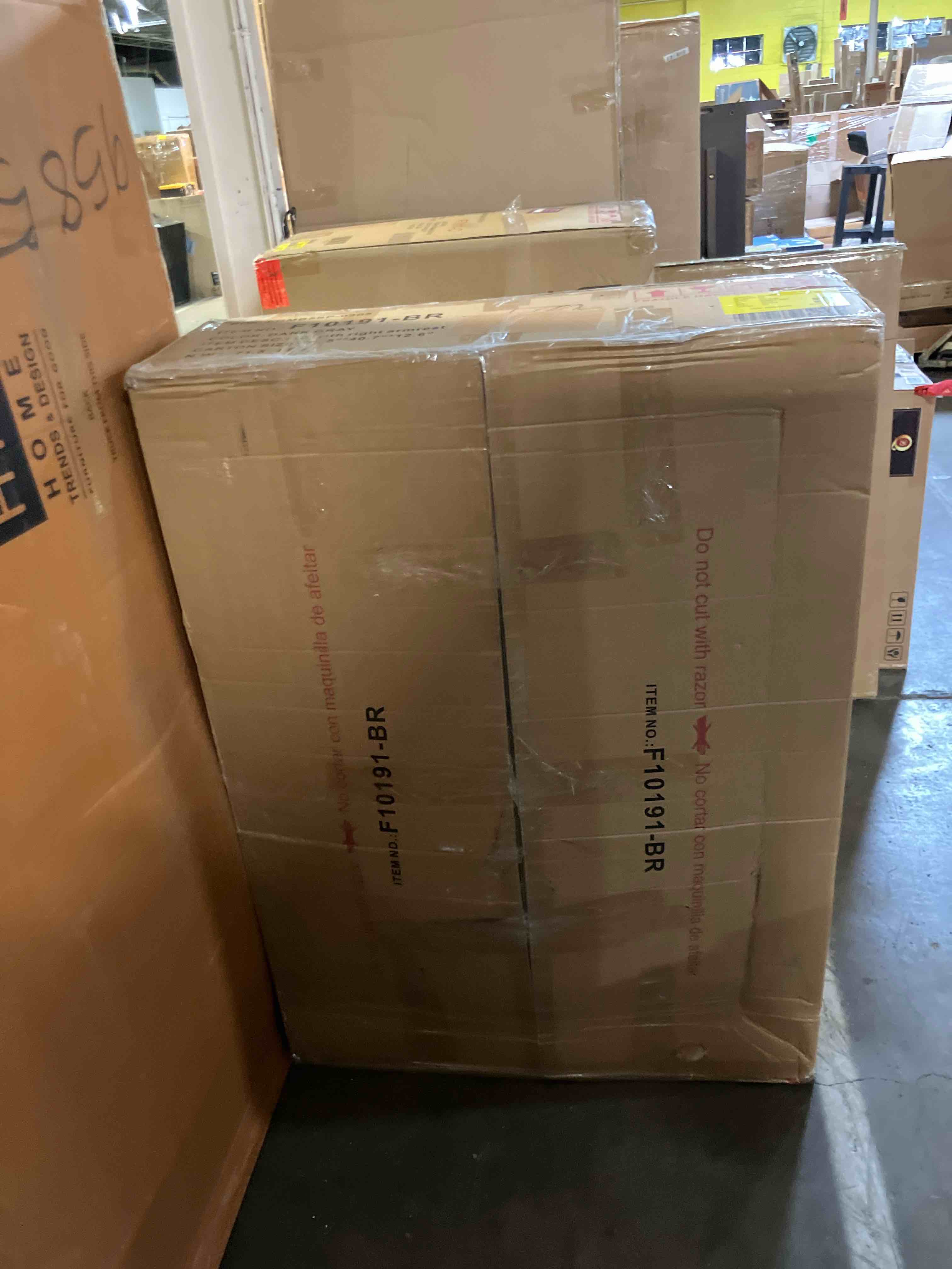 Condition photo showing As Is for acmease 110” chenille 4 seats sofa w/2 movable ottoman, modern fabric u-shaped couch with soft backrest, upholstered sectional sofa with armrest pillows for living room, office, gray (left arm chair only)