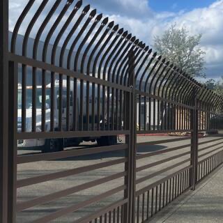 8 ft. x 6 ft. Each 8-Panel Steel Spaced Bar Fence