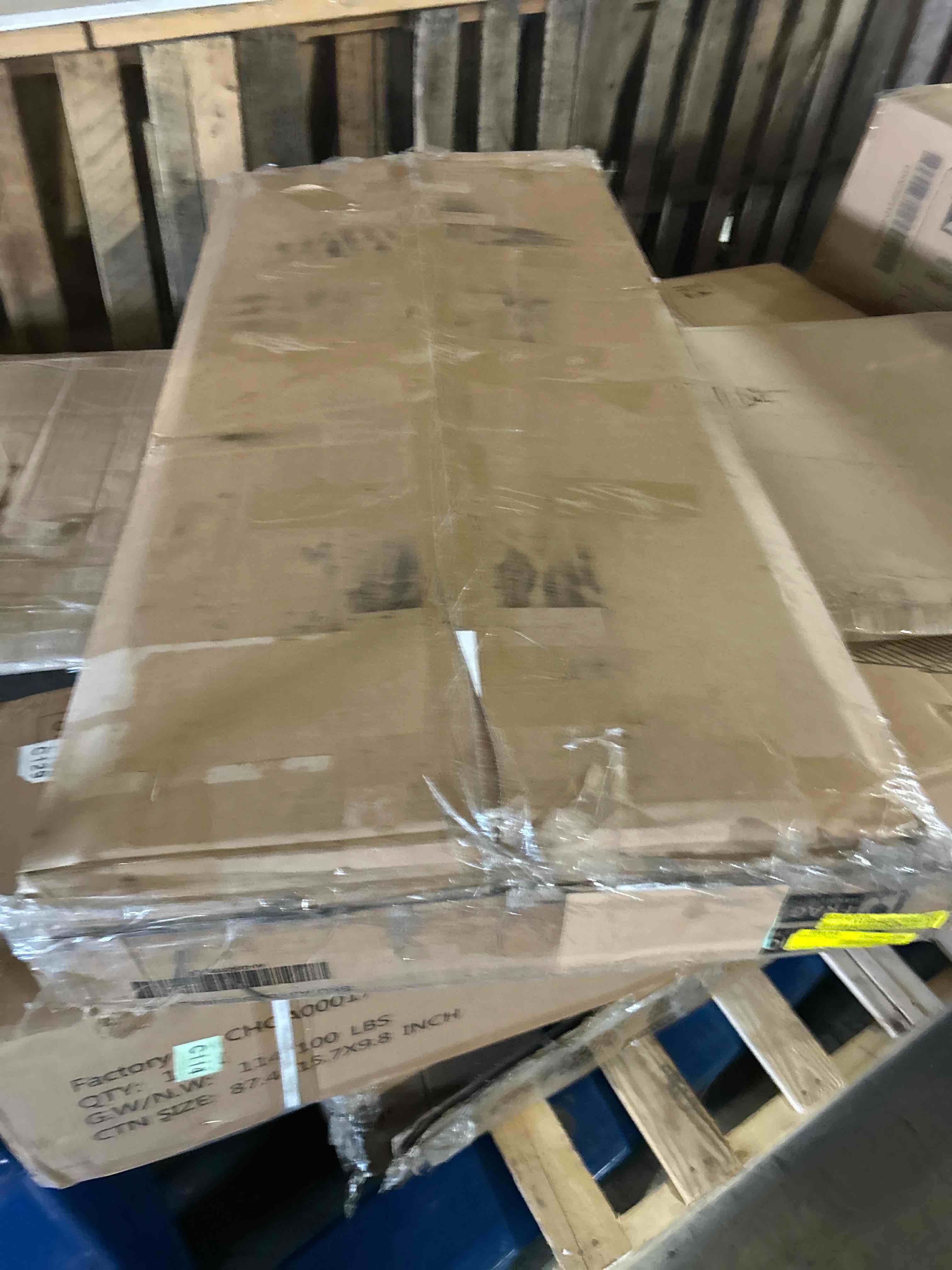 Condition photo showing New/Like New for sedeta farmhouse l shaped standing desk, 55 inch height adjustable corner desk with storage drawers, standing computer desks with power outlets for home office, white