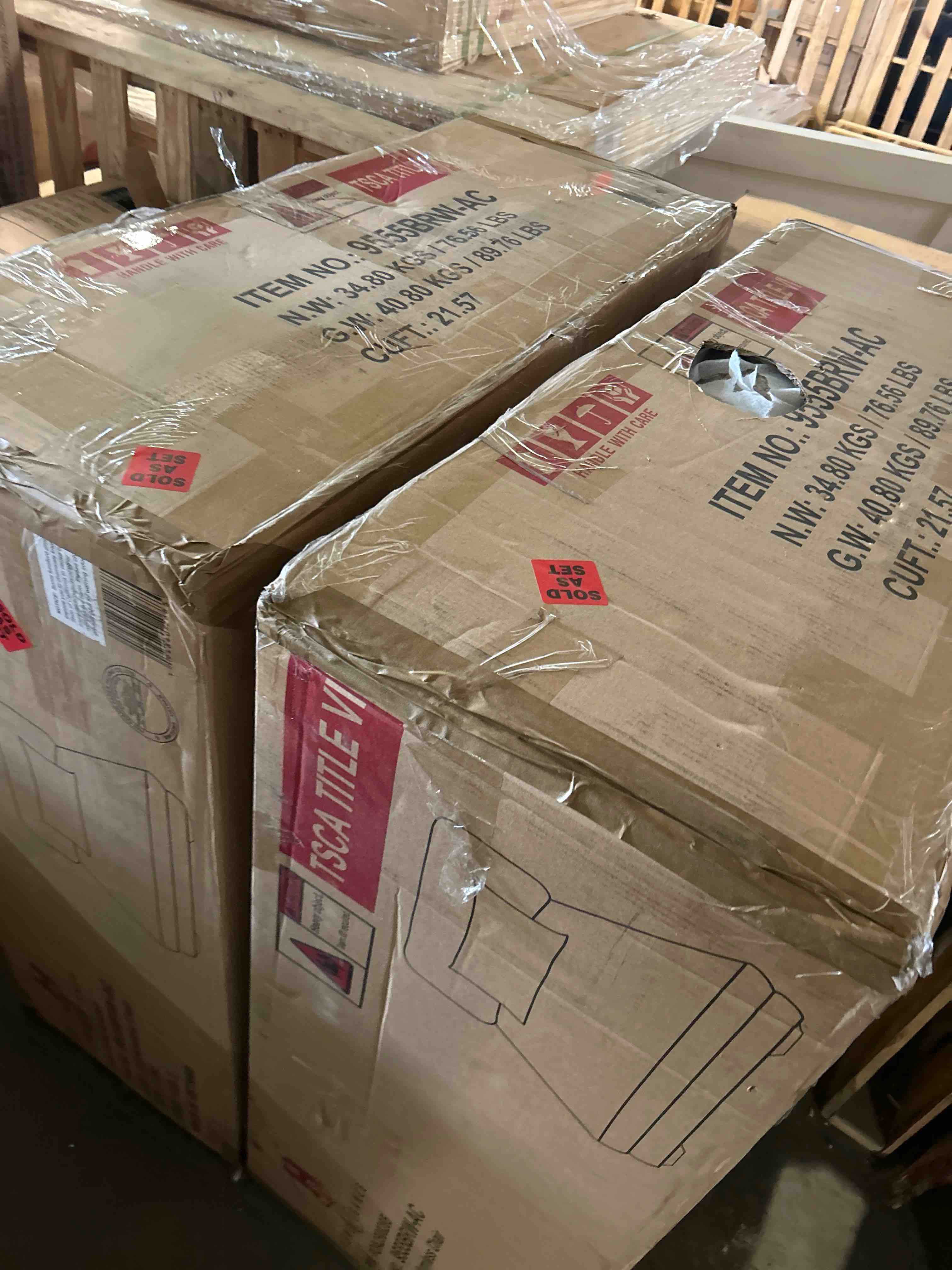 Condition photo showing As Is for hulett 135" modern modular sectional with corduroy fabric, adjustable backrests & 9 pillows(incomplete boxes 1 and 2 of 3 only)