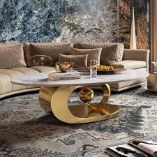 fantastic luxurious oval faux marble coffee table(table top only )