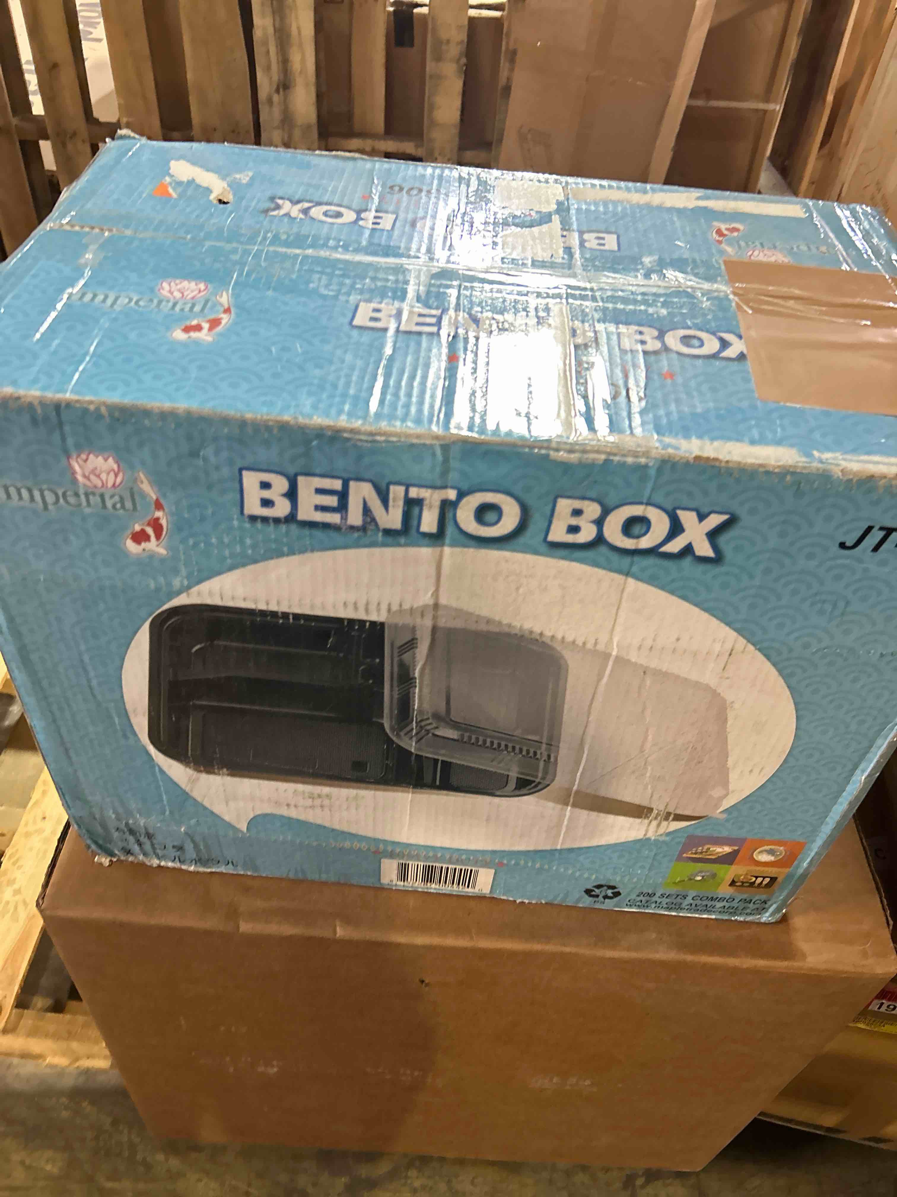 Condition photo showing New/Like New for meal prep container, 4 compartment 40-pack to go containers with lids reusable bpa free microwave and freezer safe bento boxes ideal for portion control and food storage(34oz)