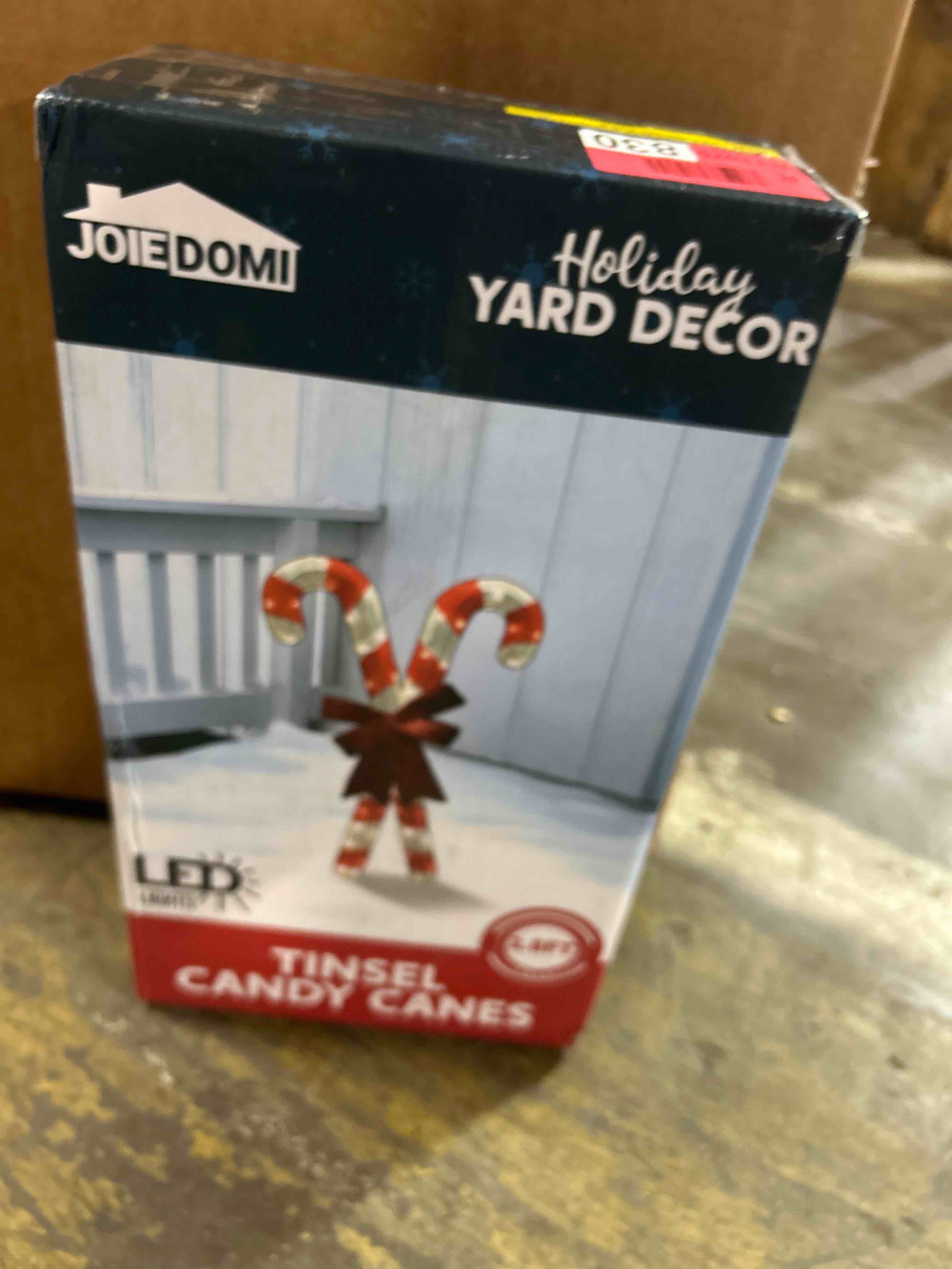 Condition photo showing New/Like New for candy canes lighted display (set of 2)