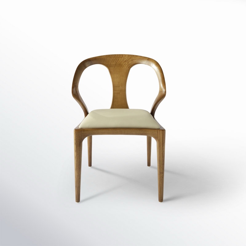 downham solid wood upholstered dining chair
