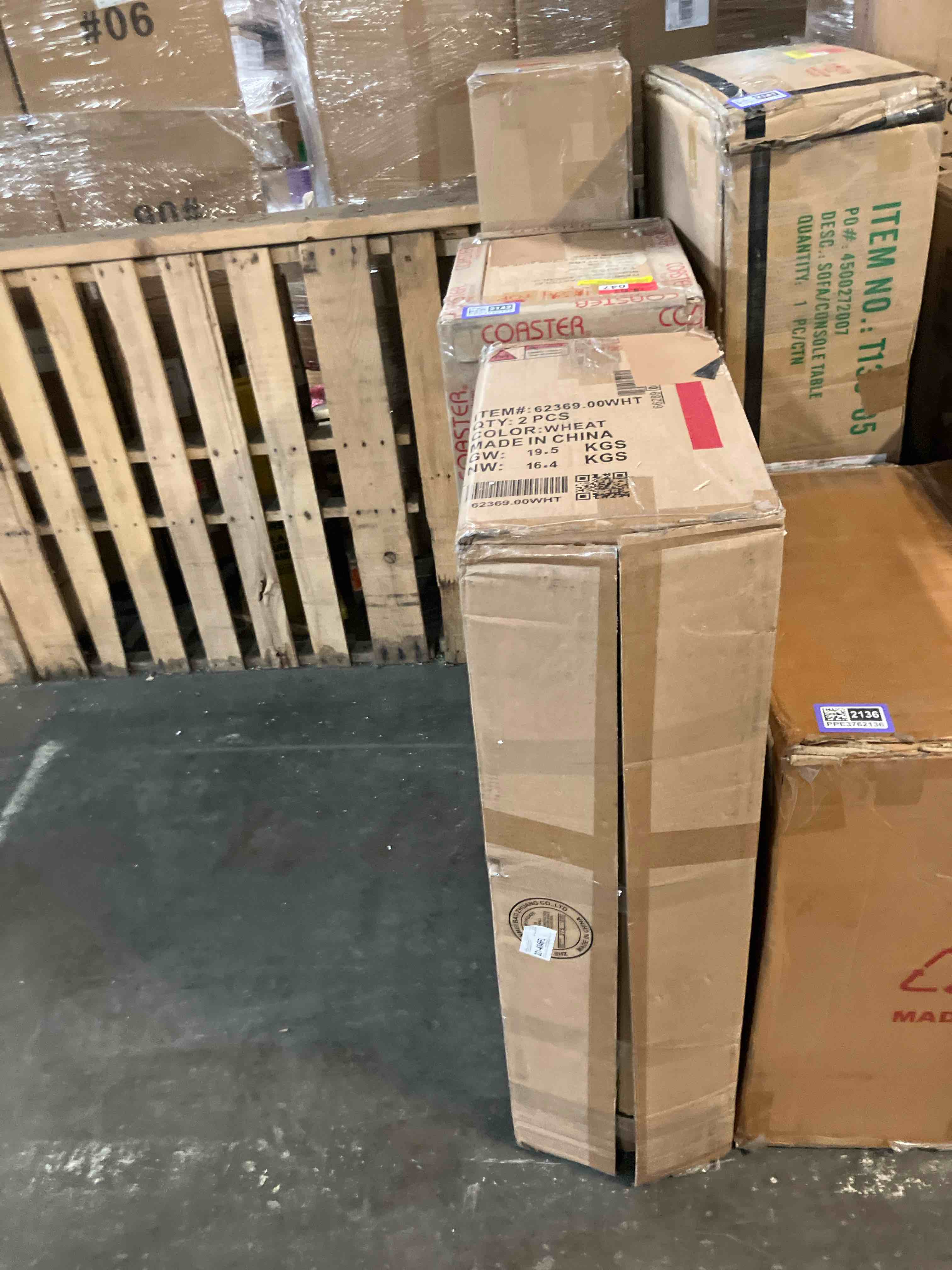 Condition photo showing New/Like New for aliziah boucle upholstered counter chair beige (set of 2)