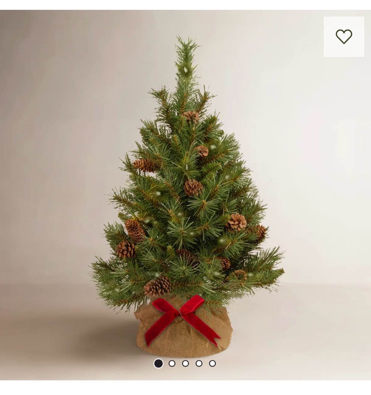 3ft. Pine Cone Tree in Burlap Base with LED Lights  