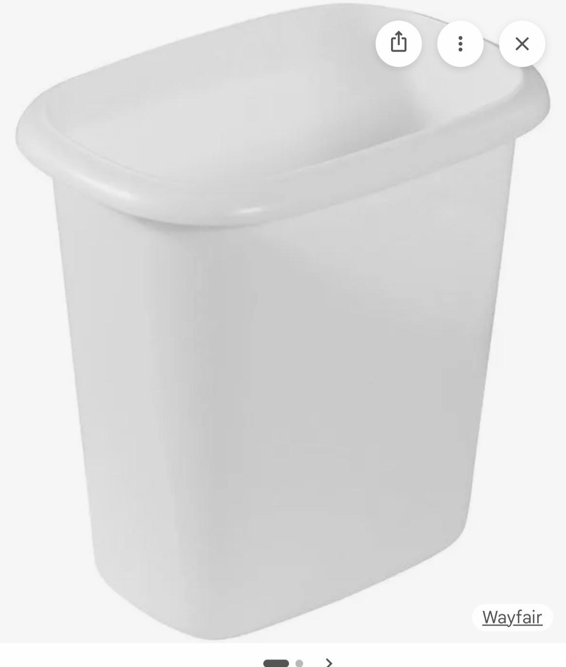 Plastic Open Waste Baske  3932623346  1.5 allons