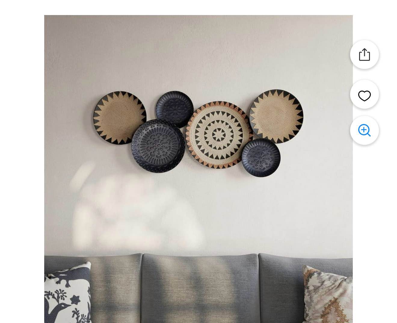 2 Piece Zara Geometric Metal Modern Wall DÃ cor Set