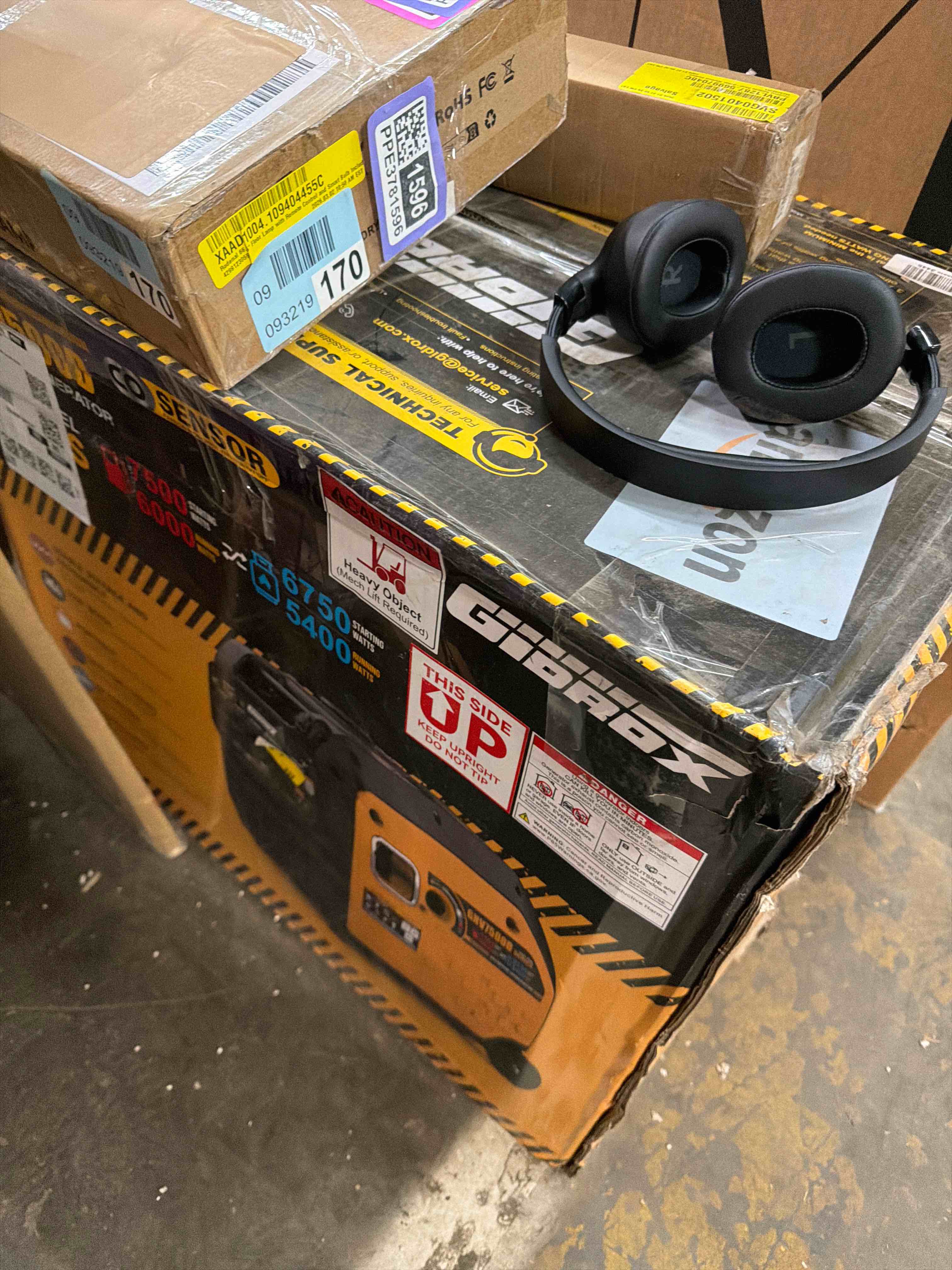 Condition photo showing As Is for champion 4500-watt rv ready inverter generator bundle with 30-foot 30-amp 125-volt rv generator power cord