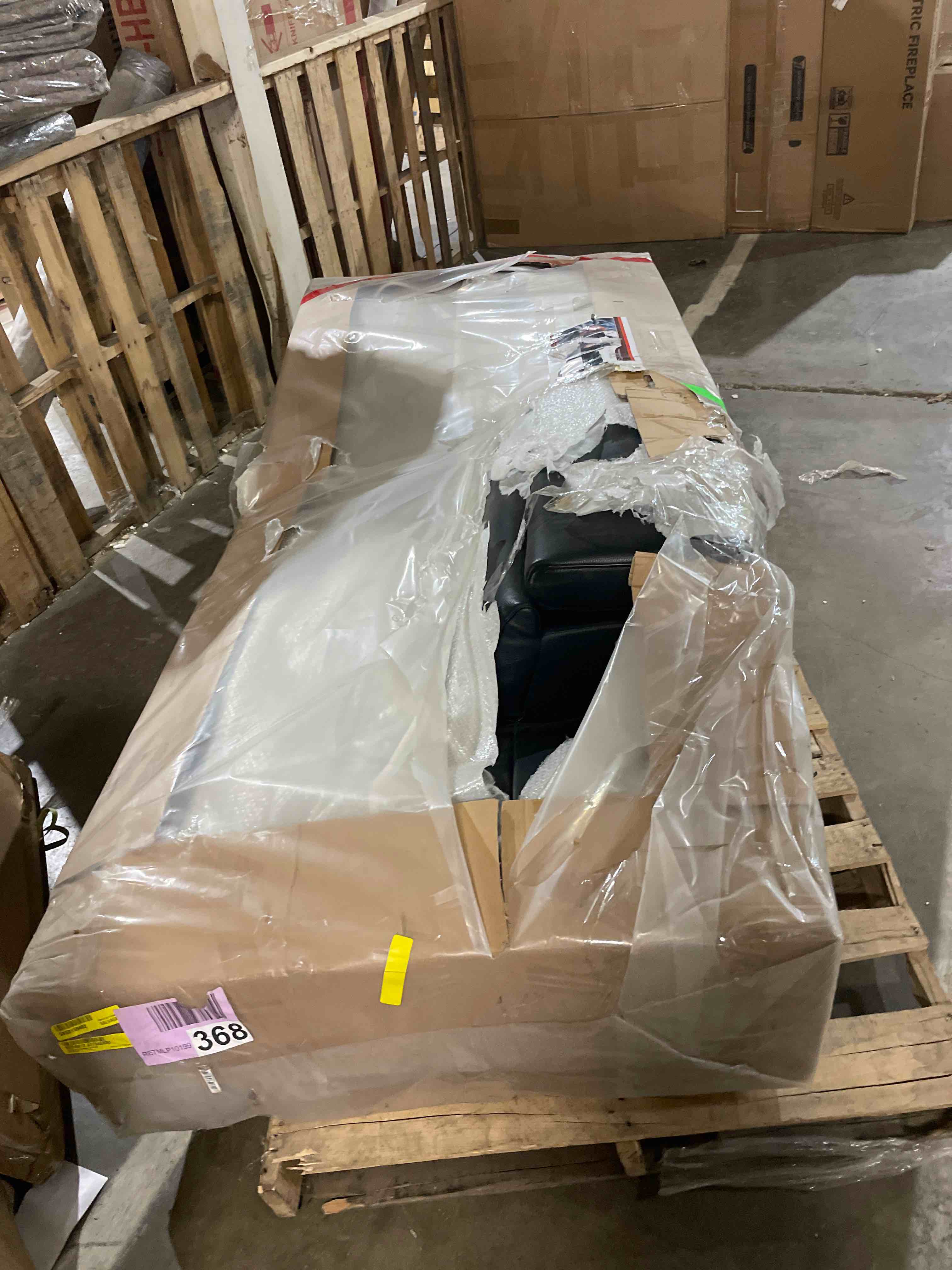 Condition photo showing Good Condition for orren ellis keyesport upholstered l-shaped sectional (chaise only)