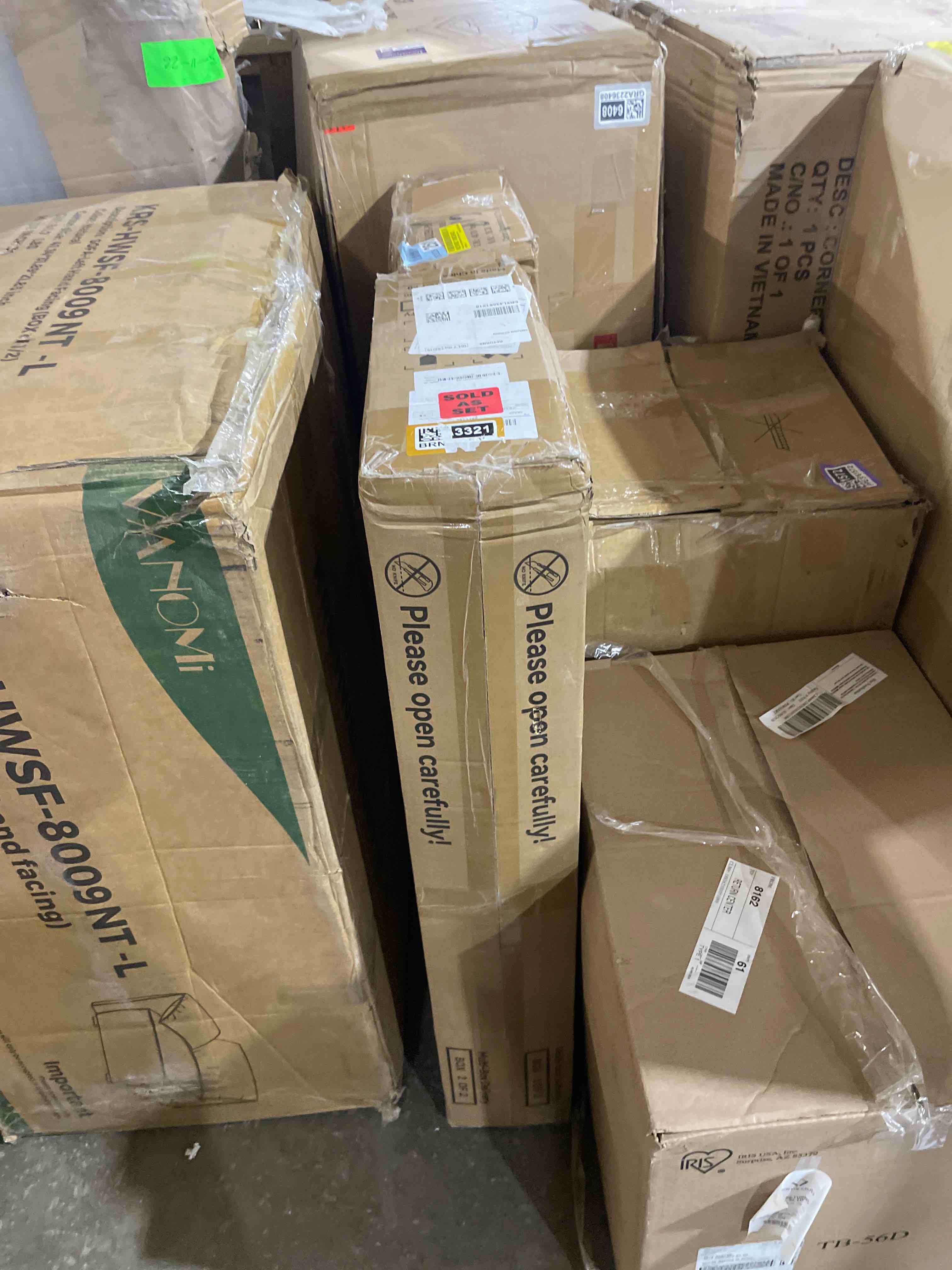 Condition photo showing Good Condition for 48'' electric fireplaces inserts, recessed & wall-mounted fireplace heater with thermostat, multicolor flames,timer, log & crystal, 750/1500w, black